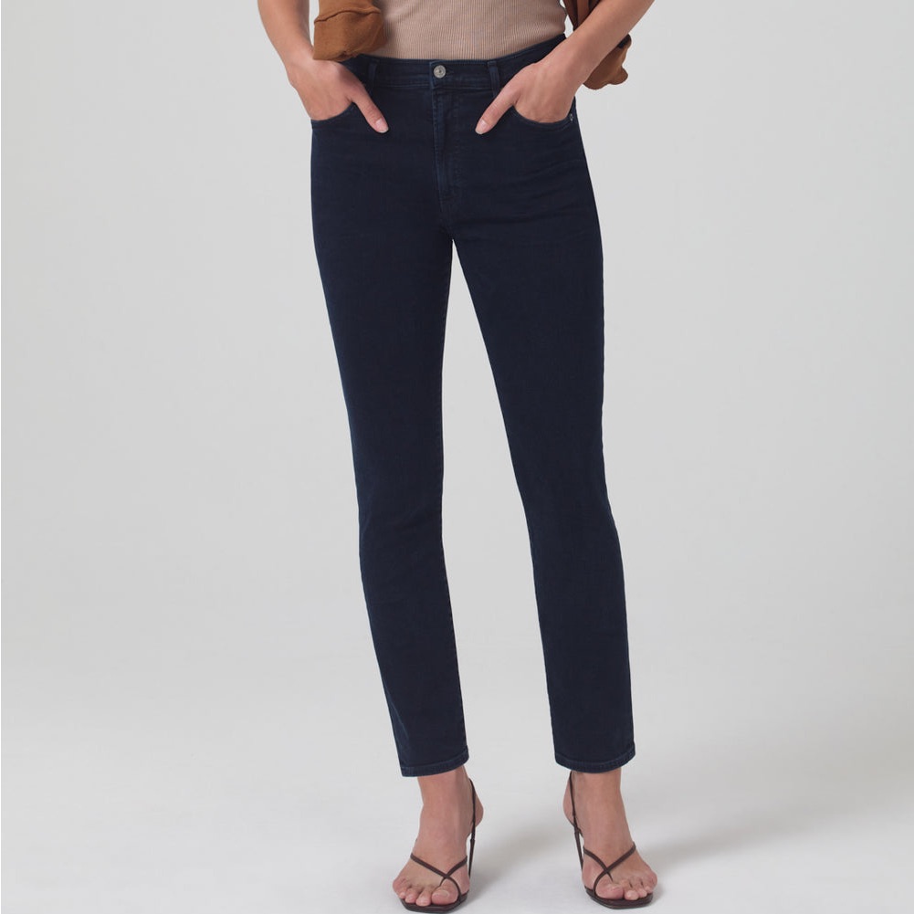 Citizens Of Humanity Olivia Ankle High Rise Slim In Ultramarine Nwt